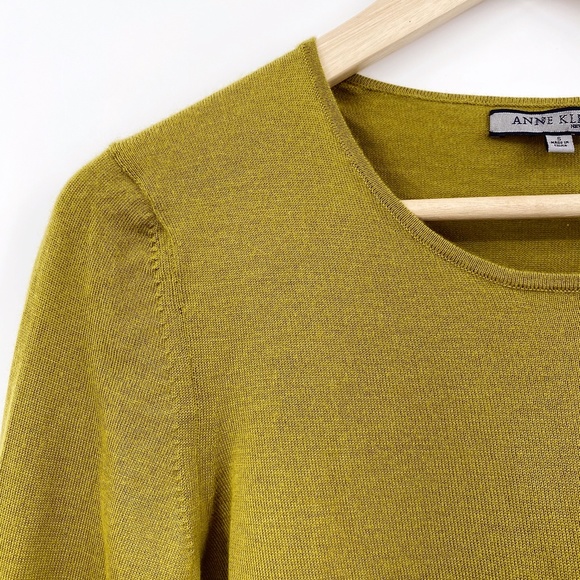 Chartreuse Green Cashmere Sweater Small - Picture 5 of 6
